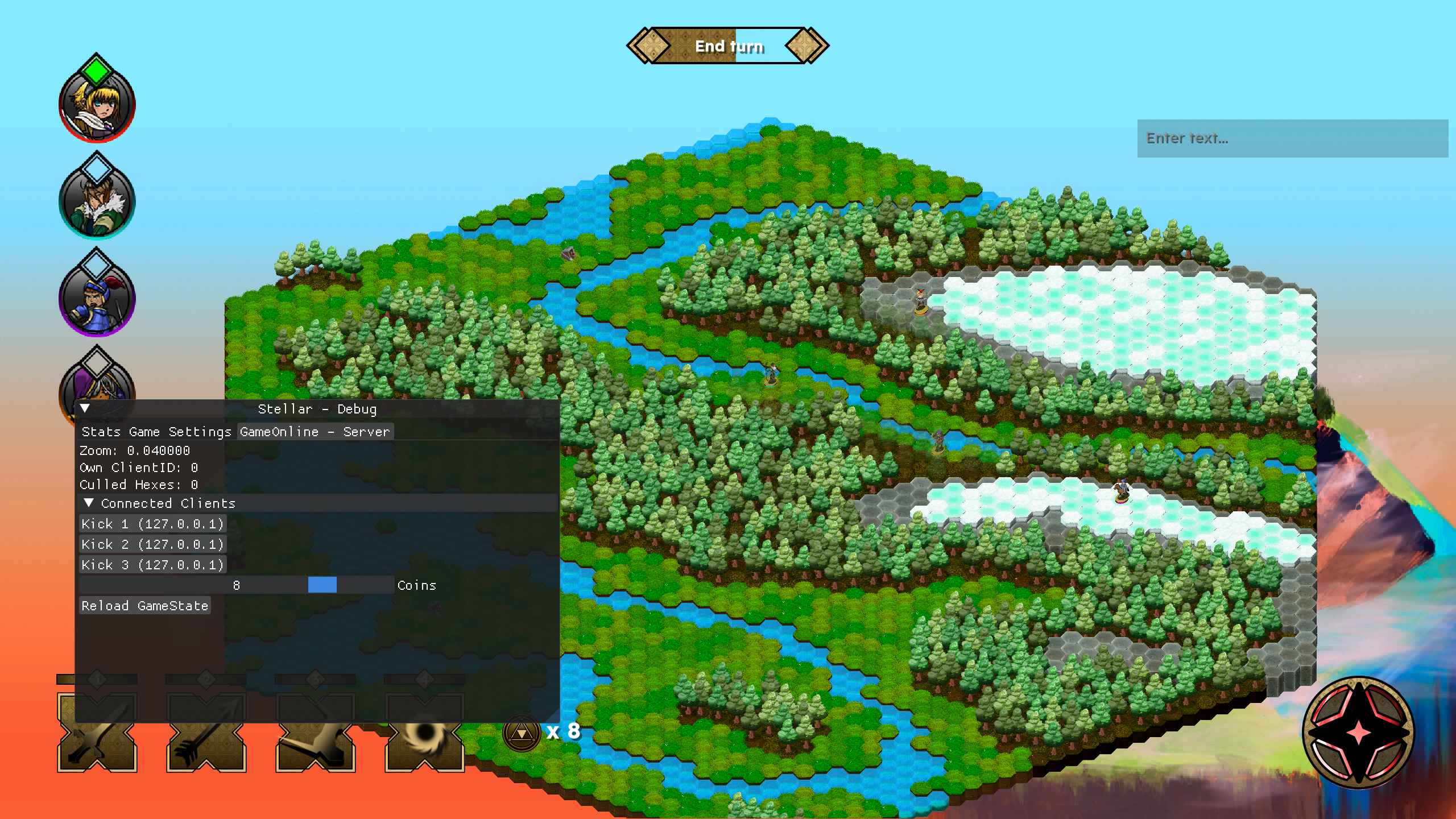 Hexatak InGame debug tool
